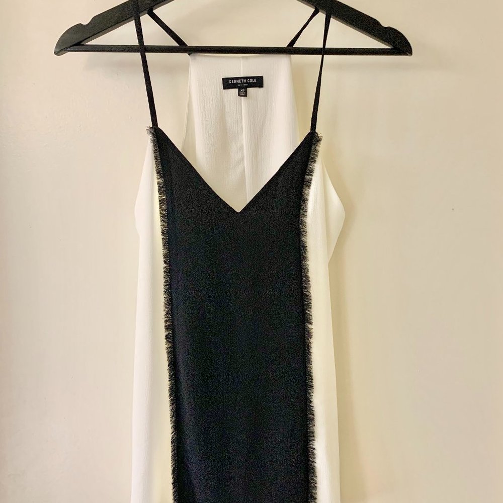 Kenneth Cole, Size XS, Black and White Blouse